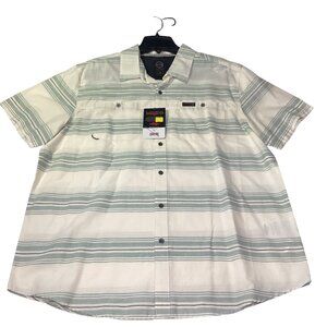 Wrangler Men's All Teran Gear Breeze Shirt ATG Size XL Beige/Mint New W Tags
